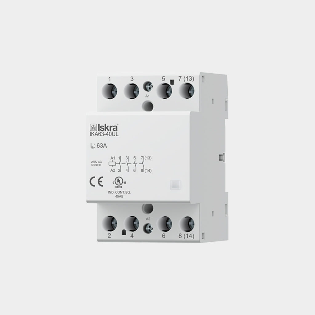 Installation contactors up to 63 A (IK UL)